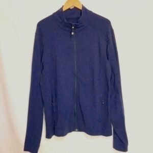 Lululemon Full Zip Jacket Navy Blue Mens XXL